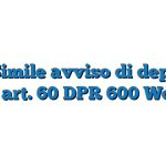 Fac Simile avviso di deposito ex art. 60 DPR 600 Word