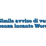 Fac Simile avviso di vendita senza incanto Word