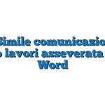 Fac Simile comunicazione di inizio lavori asseverata CILA Word