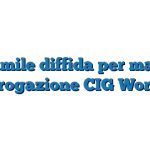 Fac Simile diffida per mancata erogazione CIG Word