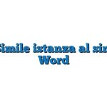 Fac Simile istanza al sindaco Word