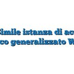 Fac Simile istanza di accesso civico generalizzato Word