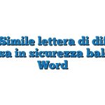 Fac Simile lettera di diffida messa in sicurezza balconi Word