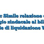 Fac Simile relazione del collegio sindacale al bilancio finale di liquidazione Word