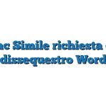 Fac Simile richiesta di dissequestro Word