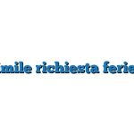 Fac Simile richiesta ferie Word