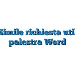 Fac Simile richiesta utilizzo palestra Word