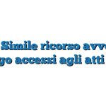 Fac Simile ricorso avverso diniego accessi agli atti Word