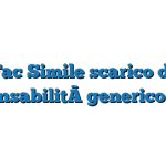 Fac Simile scarico di responsabilità generico Word