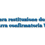 Lettera restituzione doppio caparra confirmatoria Word