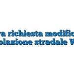 Lettera richiesta modifica alla circolazione stradale Word