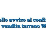 Modello avviso ai confinanti per vendita terreno Word