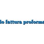 Modello fattura proforma Word