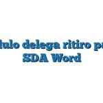 Modulo delega ritiro pacco SDA Word