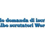 Modulo domanda di iscrizione albo scrutatori Word