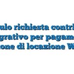 Modulo richiesta contributo integrativo per pagamento canone di locazione Word