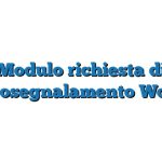 Modulo richiesta di fotosegnalamento Word