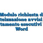 Modulo richiesta di rateizzazione avvisi di accertamento esecutivi TARI Word