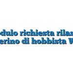 Modulo richiesta rilascio tesserino di hobbista Word