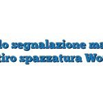 Modulo segnalazione mancato ritiro spazzatura Word