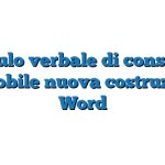 Modulo verbale di consegna immobile nuova costruzione Word