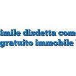 Fac Simile disdetta comodato d’uso gratuito immobile Word