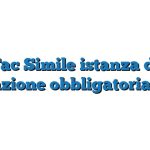 Fac Simile istanza di mediazione obbligatoria Word