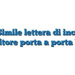 Fac Simile lettera di incarico venditore porta a porta Word