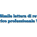 Fac Simile lettera di revoca incarico professionale Word