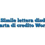 Fac Simile lettera disdetta carta di credito Word