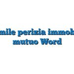 Fac Simile perizia immobile per mutuo Word