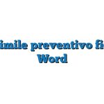 Fac Simile preventivo fiorista Word