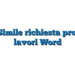 Fac Simile richiesta proroga lavori Word