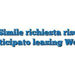 Fac Simile richiesta riscatto anticipato leasing Word