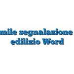 Fac Simile segnalazione abuso edilizio Word