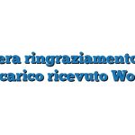 Lettera ringraziamento per incarico ricevuto Word