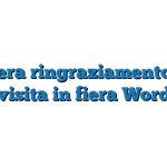 Lettera ringraziamento per visita in fiera Word