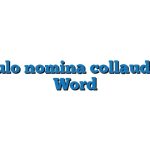 Modulo nomina collaudatore Word