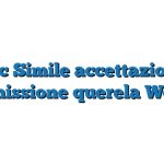 Fac Simile accettazione remissione querela Word