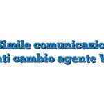 Fac Simile comunicazione ai clienti cambio agente Word