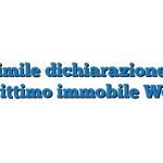 Fac Simile dichiarazione stato legittimo immobile Word