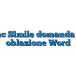 Fac Simile domanda di oblazione Word