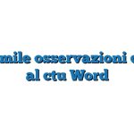 Fac Simile osservazioni del ctp al ctu Word