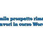 Fac Simile prospetto rimanenze lavori in corso Word