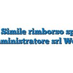 Fac Simile rimborso spese amministratore srl Word