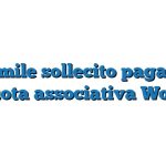 Fac Simile sollecito pagamento quota associativa Word