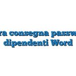 Lettera consegna password a dipendenti Word