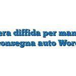 Lettera diffida per mancata consegna auto Word