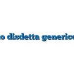 Modulo disdetta generico Word