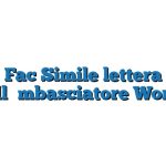 Fac Simile lettera all’ambasciatore Word